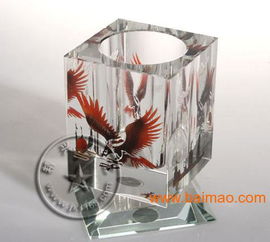 广州现货水晶笔筒 优质办公用品与商务礼品的理想之选